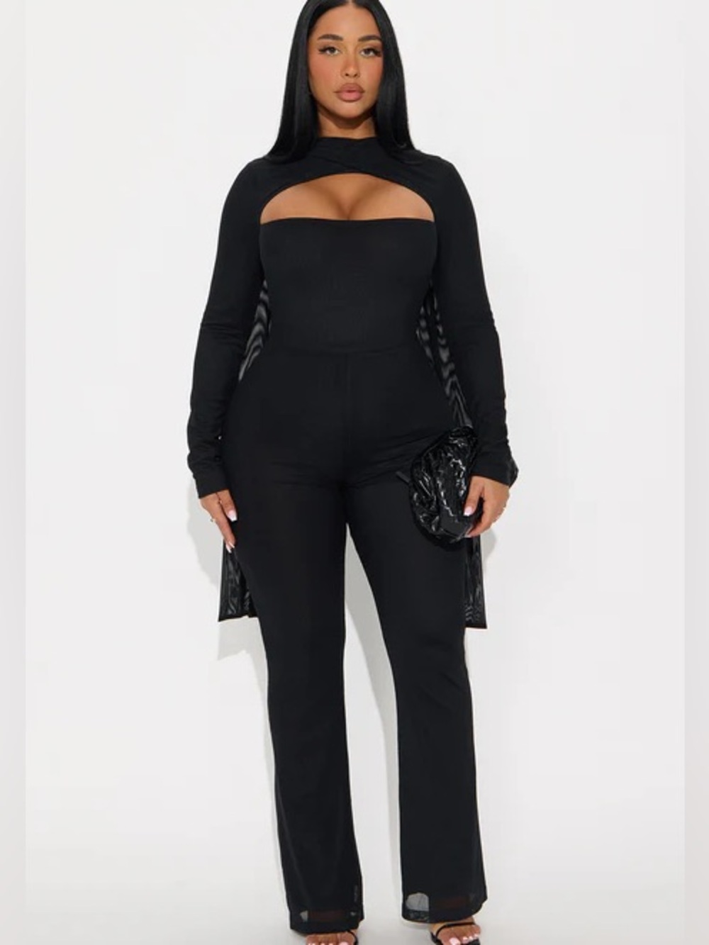 Move Through The Night Mesh Scarf Jumpsuit NEW 🏷️